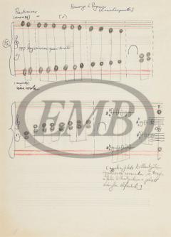 Zoli Kocsis's manuscript book von György Kurtag 