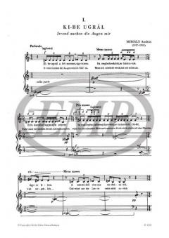 Six Songs To poems by Attila Jozsef 