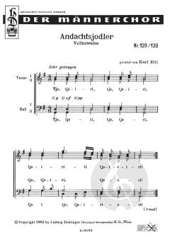 Andachtsjodler / Glockenjodler (Karl Etti) 