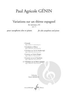 Variations Sur Un Theme Espagnol von Paul-Agricole Genin 