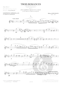 Trois Romances Opus 94 von Robert Schumann 