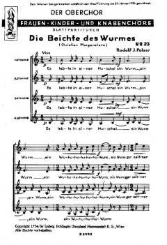 Die Beichte des Wurms (Christian Morgenstern) 