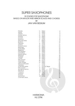 Super Saxophones von Jan van Beekum 