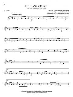 101 Broadway Songs For Clarinet 