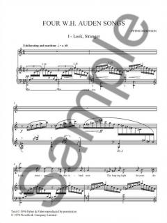 Auden Songs von Peter Dickinson 