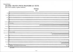 Quatre Chants Pour Franchir Le Seul (Gérard Grisey) 