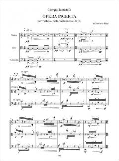 Opera incerta von G. Battistelli 