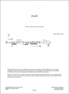 Zwölf von Enno Poppe für Violoncello im Alle Noten Shop kaufen