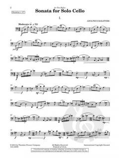 Sonata For Solo Cello von Adolfus Hailstork im Alle Noten Shop kaufen