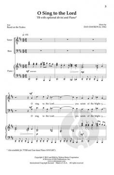 O Sing To The Lord von Dan Davison 