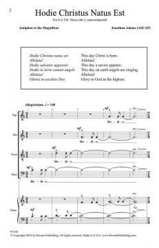 Hodie Christus Natus Est (Jonathan Adams) 