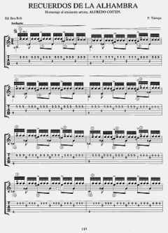 Tarrega In Tablature von Francisco Tarrega 
