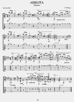 Tarrega In Tablature von Francisco Tarrega 