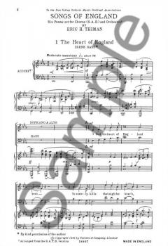 Songs Of England von Eric Thiman 