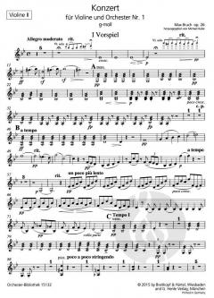Konzert für Violine und Orchester von Max Bruch im Alle Noten Shop kaufen (Einzelstimme) - OB15132-16