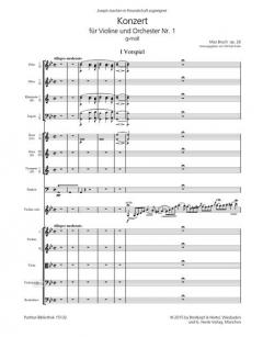 Konzert für Violine und Orchester von Max Bruch im Alle Noten Shop kaufen (Partitur)