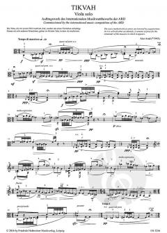 Tikvah von Atar Arad für Viola solo im Alle Noten Shop kaufen