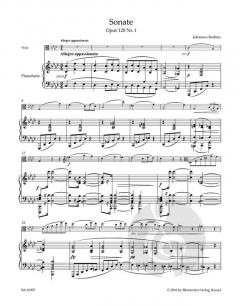 Sonaten in f-Moll und Es-Dur op. 120 von Johannes Brahms für Viola und Klavier im Alle Noten Shop kaufen
