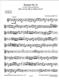 Herr, wie du willt, so schicks mit mir von Johann Sebastian Bach 