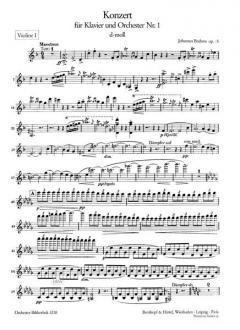 Klavierkonzert Nr. 1 d-moll op. 15 von Johannes Brahms 