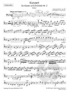 Klavierkonzert Nr. 2 B-Dur op. 83 von Johannes Brahms 