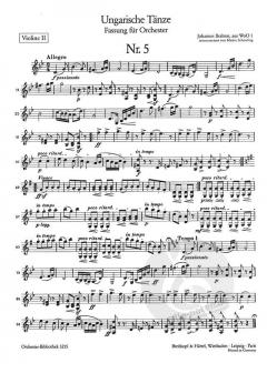 Ungarische Tänze 2: Nr. 5, 6, 7 aus WoO1 von Johannes Brahms 