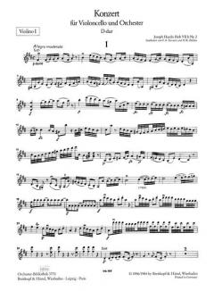 Violoncellokonzert D-Dur op. 101 Hob VIIb:2 von Joseph Haydn 