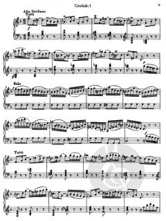 Konzert in d-Moll BWV 1063 von Johann Sebastian Bach für 3 Cembali und Streichorchester im Alle Noten Shop kaufen (Einzelstimme)