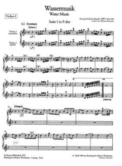 Wassermusik von Georg Friedrich Händel 