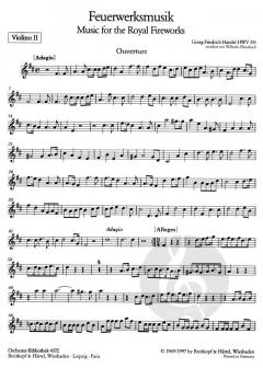 Feuerwerksmusik von Georg Friedrich Händel 