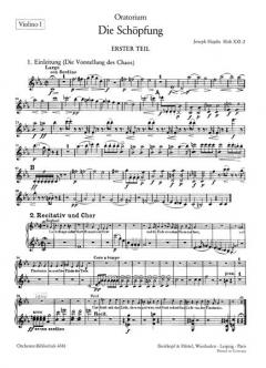 Die Schöpfung Hob XXI:2 von Joseph Haydn 