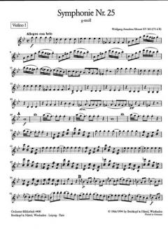 Symphonie g-moll KV 183 von Wolfgang Amadeus Mozart 