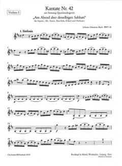 Am Abend aber desselbigen Sabbats von Johann Sebastian Bach 