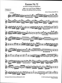 Alles nur nach Gottes Willen von Johann Sebastian Bach 