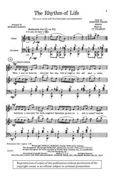 The Rhythm Of Life (Dorothy Fields) 