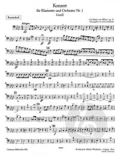 Klarinettenkonzert Nr. 1 f-moll von Carl Maria von Weber 