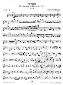 Klarinettenkonzert Nr. 1 f-moll von Carl Maria von Weber 