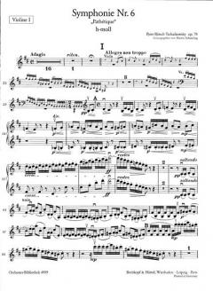 Symphonie Nr. 6 h-moll op. 74 von Pjotr Iljitsch Tschaikowski 
