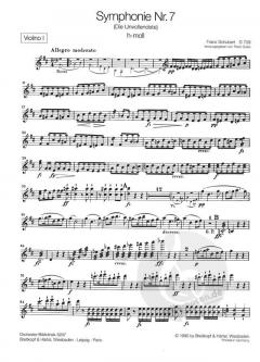 Symphonie Nr. 7 h-moll D 759 von Franz Schubert 