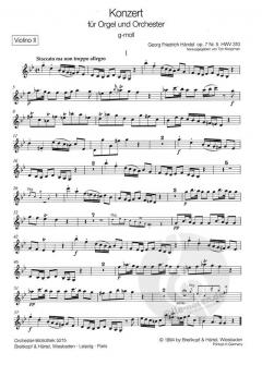 Orgelkonzert Nr. 11 g-moll op. 7/5 HWV 310 von Georg Friedrich Händel 