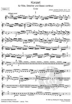 Flötenkonzert G-Dur QV 5:174 von Johann Joachim Quantz 