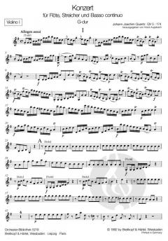 Flötenkonzert G-Dur QV 5:174 von Johann Joachim Quantz 