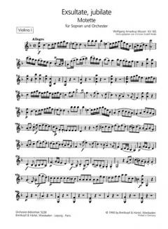 Exsultate, jubilate KV 165 von Wolfgang Amadeus Mozart 