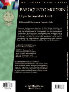 Baroque to Modern: Upper Intermediate Level 