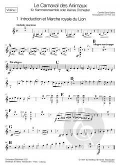 Le Carnaval des animaux von Camille Saint-Saëns 