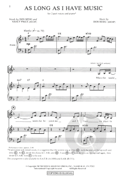 As Long As I Have Music (Don Besig) 