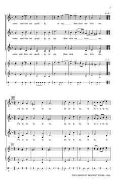 Thus Sings My Dearest Jewel von Thomas Weelkes (Download) 