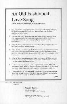 An Old Fashioned Love Song von J. Paul Williams 