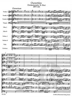 Ouvertüre aus der Orchestersuite in D-Dur BWV 1068 von Johann Sebastian Bach 