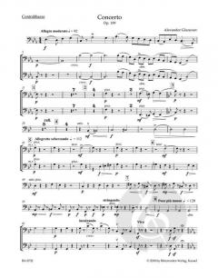 Konzert in Es op. 109 von Alexander Glasunow für Alt-Saxophon und Streichorchester im Alle Noten Shop kaufen (Einzelstimme) - BA8732-85